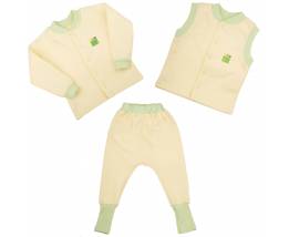 Дитячий одяг ЕКО ПУПС™ колекція Jersey Style, комплект 3в1 (штани, кофта, жилетка), р.98